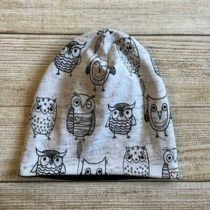 1-3 Year Beanie Scribble Owls