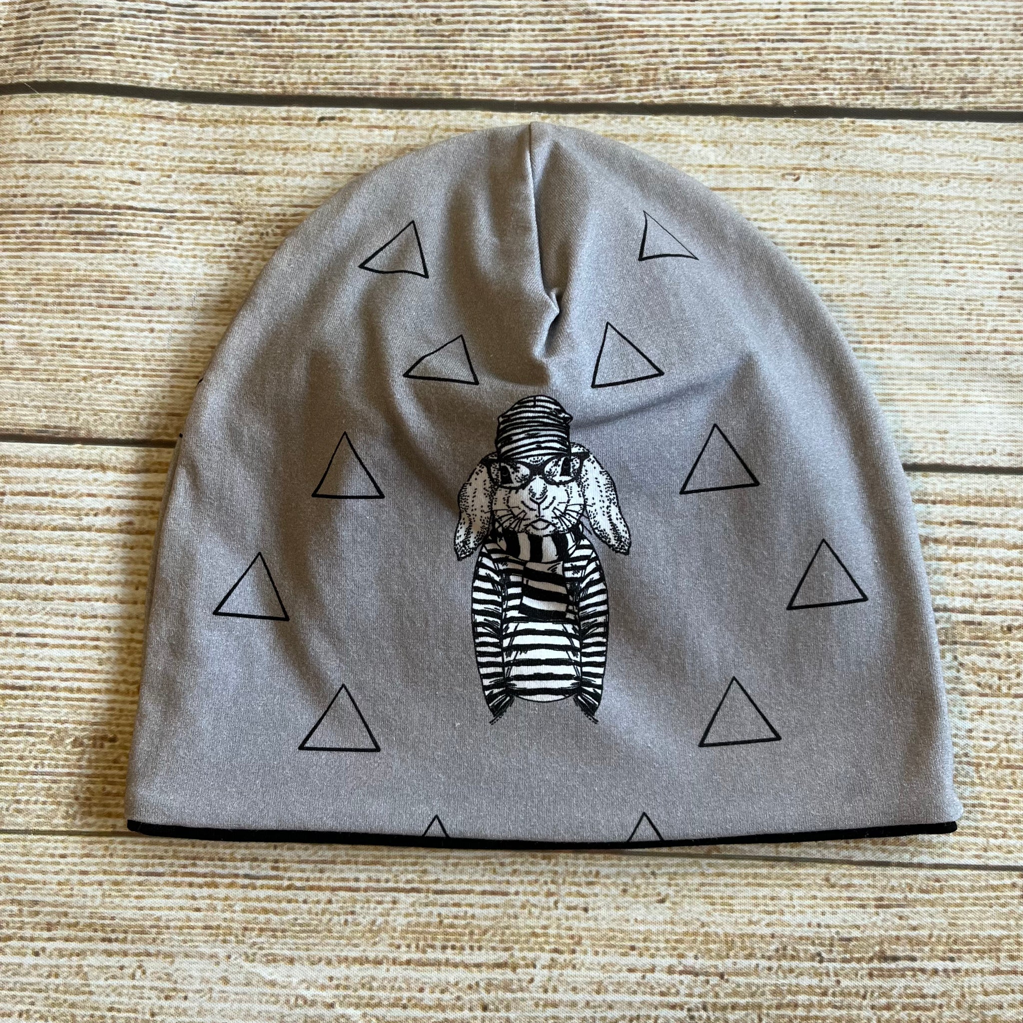 1-3 Year Beanie Hipster Bunny Panel