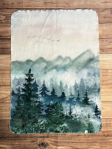 PREORDER Hazy Forest Flight Toddler Blanket