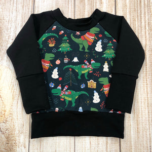 9 Month - 3 Year Tyrannosaurus Trees Grow With Me Sweater