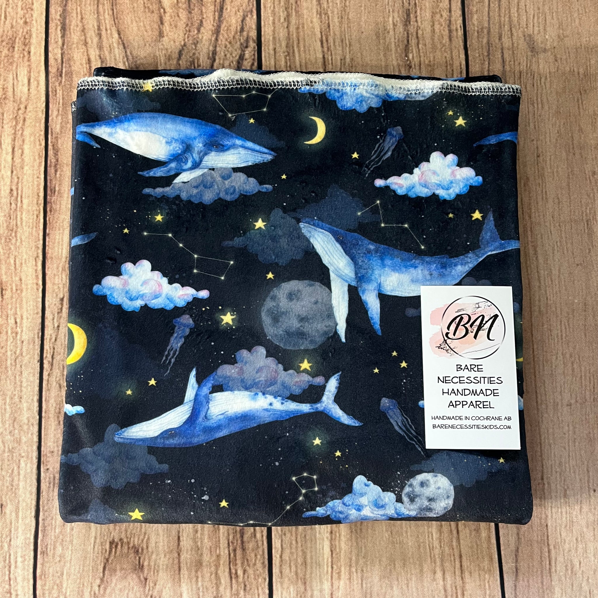 Galaxy Whales Toddler Blanket