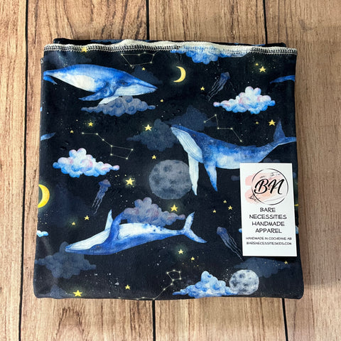 PREORDER Galaxy Whales Toddler Blanket