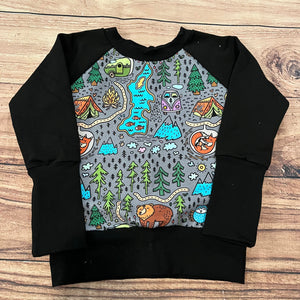 3-12 Month Go Wild Grey Grow With Me Sweater