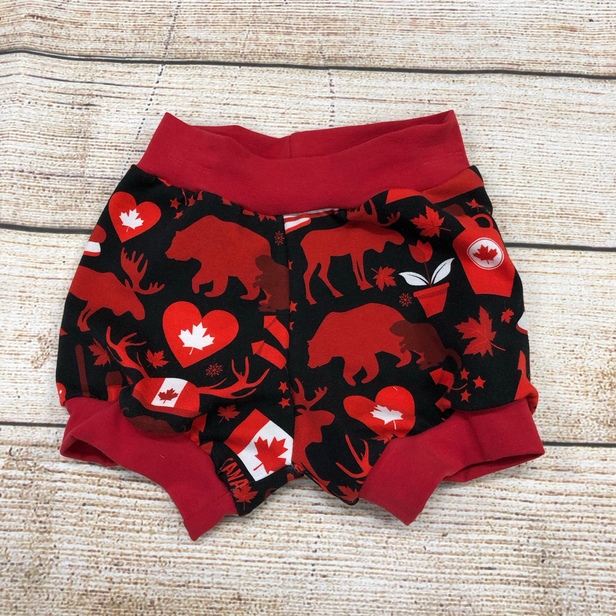 Canada on Black Bloomers Size 2T