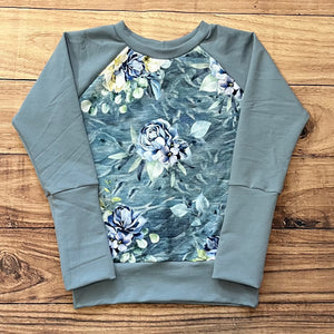 6-8 Year Saltwater Blooms Grow With Me Sweater