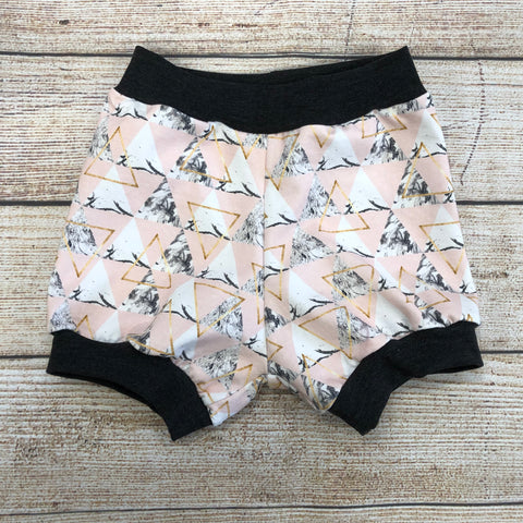 Dusty Rose Triangles Bloomers Size 2T