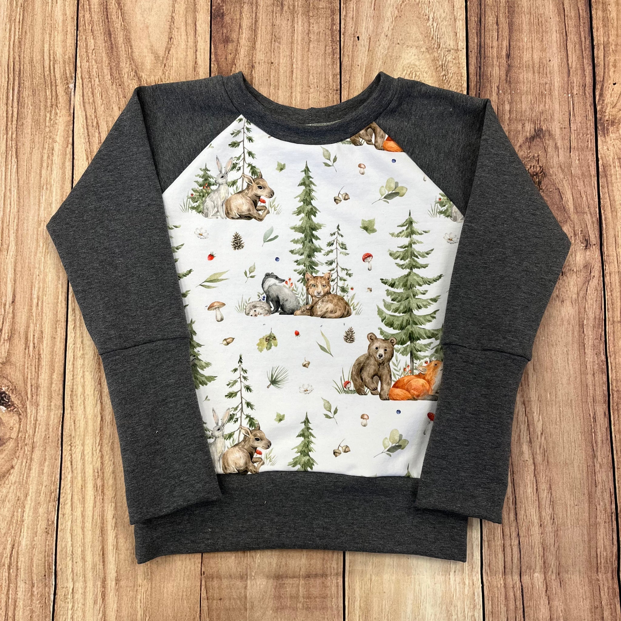 3-6 Years Wilderness Pine Babies Grow With Me Sweater