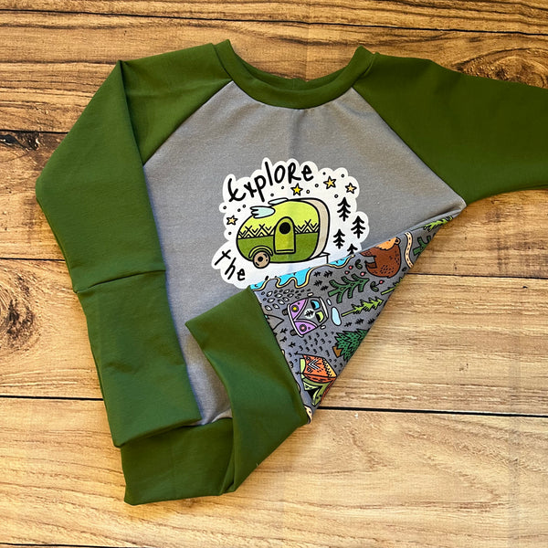 3-6 Years Explore The World Grow With Me Sweater