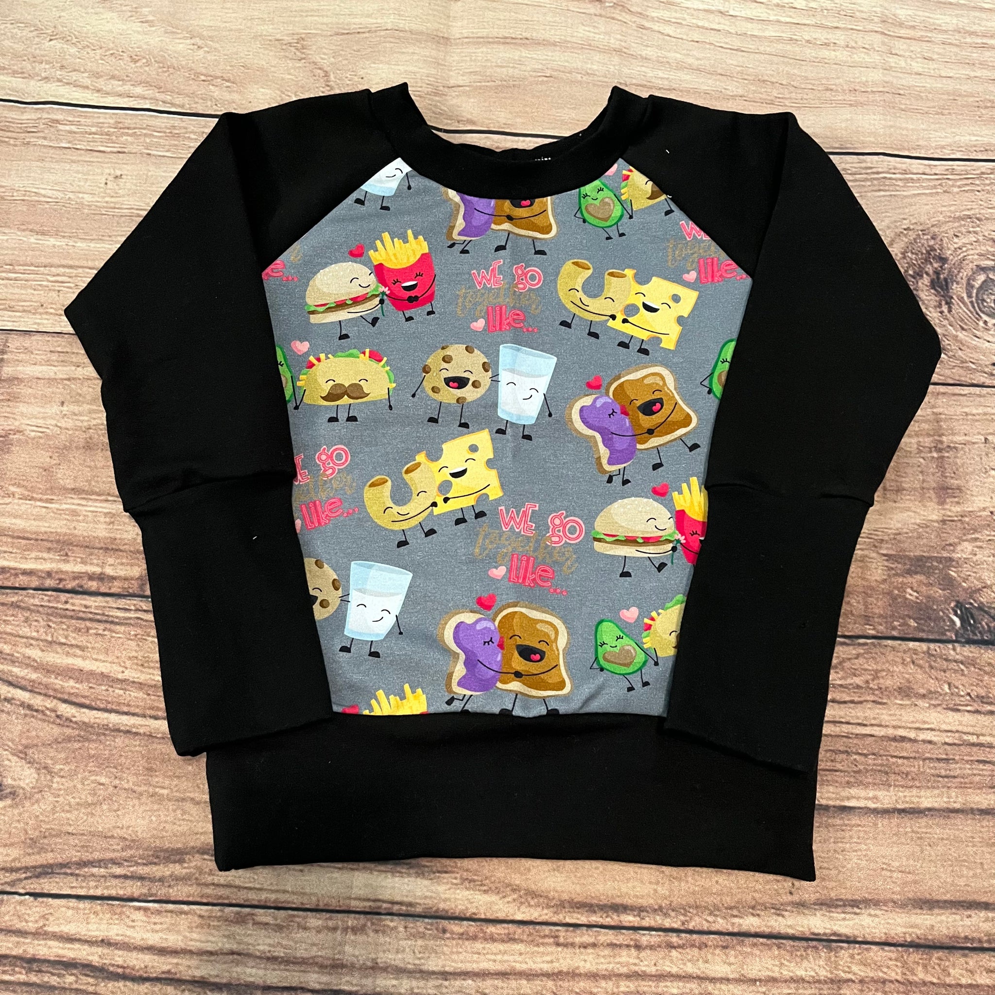 9 Month - 3 Year Food Pairs Grow With Me Sweater