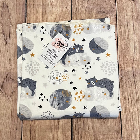 Sleepy Moon Bear Toddler Blanket